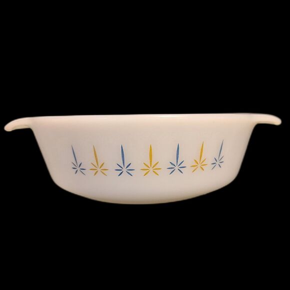 Anchor Hocking Fire King Candlelight / Candle Glow 1 Qt Casserole Round Dish 436 - Picture 1 of 5